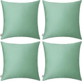 Thmyo 4-Pack 100% Cotton Comfortable Solid Decorative Throw Pillow Case by Thmyo