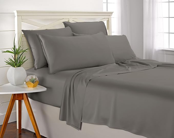 Pure Bamboo Full Sheets, Genuine 100% Organic Viscose Derived from Bamboo Bed - Image 5