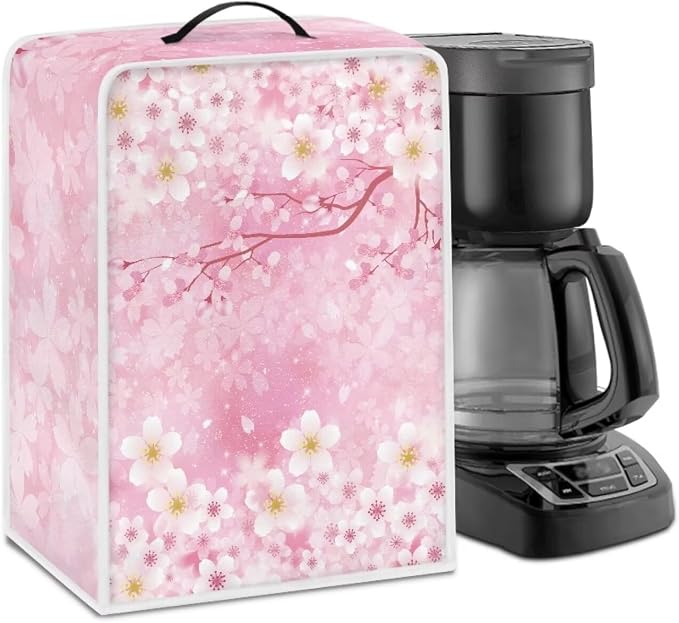 Mumeson Cherry Blossom Coffee Maker Cover, Universal Waterproof and Dustproof by Mumeson