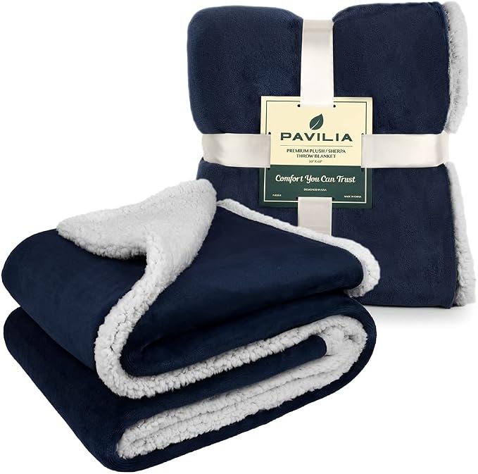 PAVILIA Sherpa Fleece Throw Blanket - Image 9