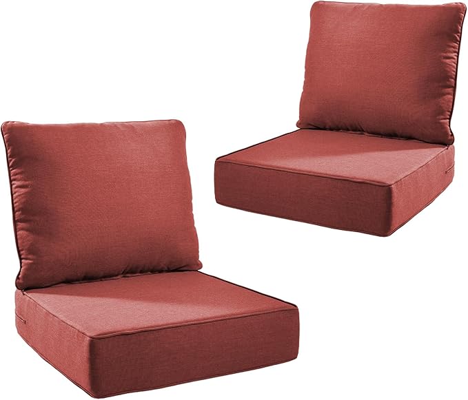 Outdoor Cushion Set for Furniture Patio Furniture, UV Resistant, Water Resistant by PLANNTONNEO