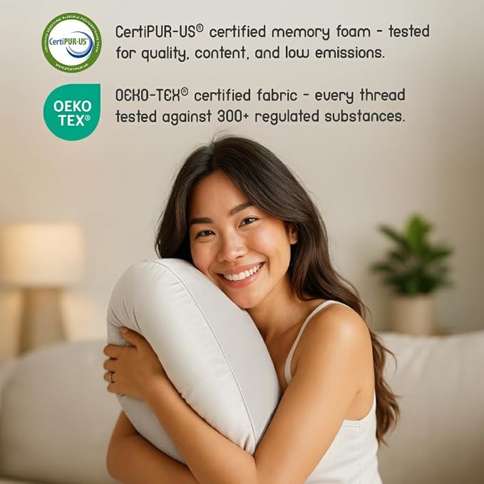 MELLO Lap Pillow for Reading – Memory Foam Gaming Pillow for Lap, Elbow and Arm - Image 4