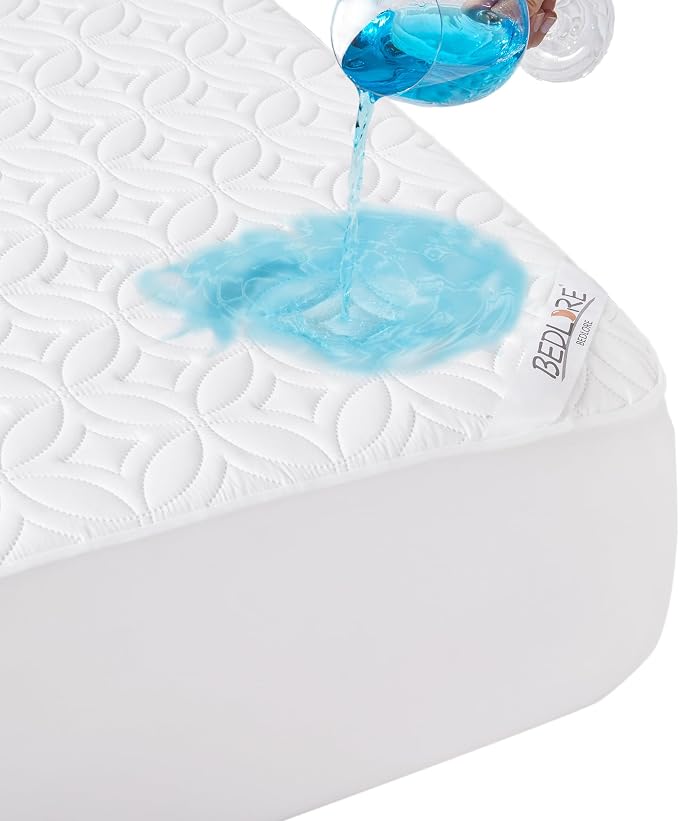 BEDLORE Waterproof Mattress Protector, Full Size Mattress Pad by Bedlore