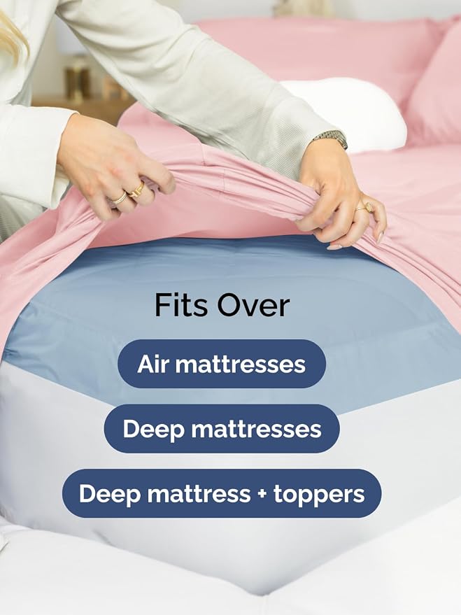 Extra Deep Full Fitted Sheet - Image 6