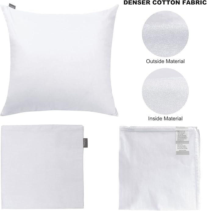 Thmyo 4-Pack 100% Cotton Comfortable Solid Decorative Throw Pillow Case Square - Image 7