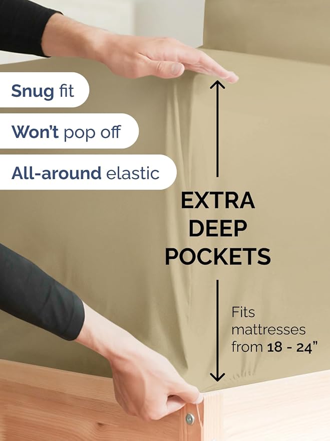 Extra Deep Pocket Queen Sheet Set - Image 3