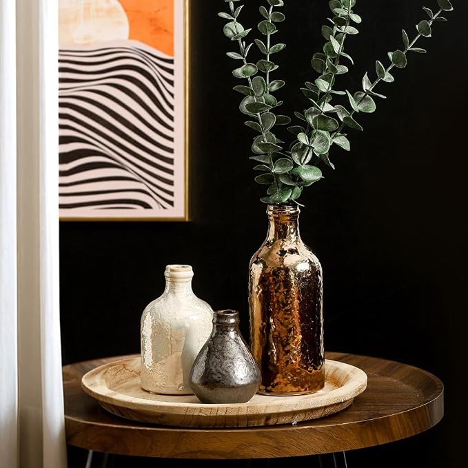 Ceramic Vase Set of 3 | Decorative Vases Home Decor | Flower Pampass Boho - Image 3