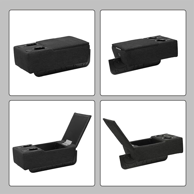 Removable Sofa Armrest with Cup Holder, PU Leather Multifunctional Couch Caddy - Image 7