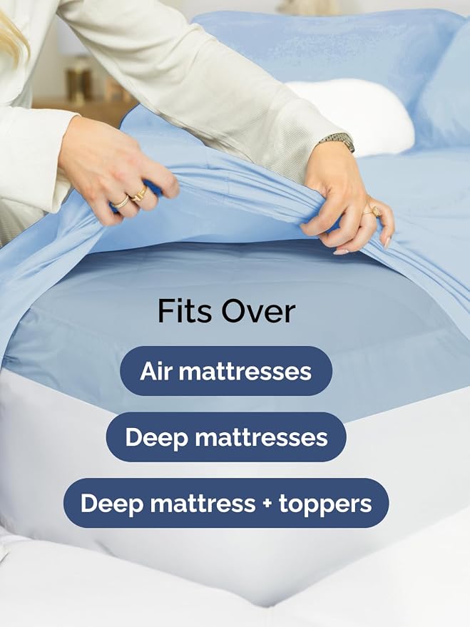 Extra Deep Full Fitted Sheet - Image 6