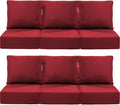Luxury 24x24x6 Inch Outdoor Deep Seat Cushions Set of 6 by ACTREST