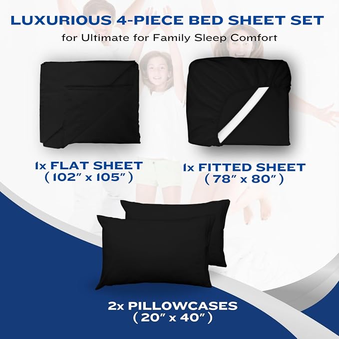 DREAMCARE King Size Sheets Set - Image 8