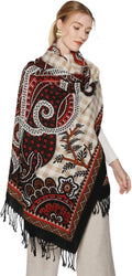 DANA XU 100% Merino Wool Pashmina Shawl by DANAXU