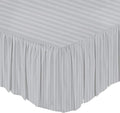 KRISHNA Ruffled Bed Skirt with Split Corners Queen, 100% Microfiber Hotel by Unknown
