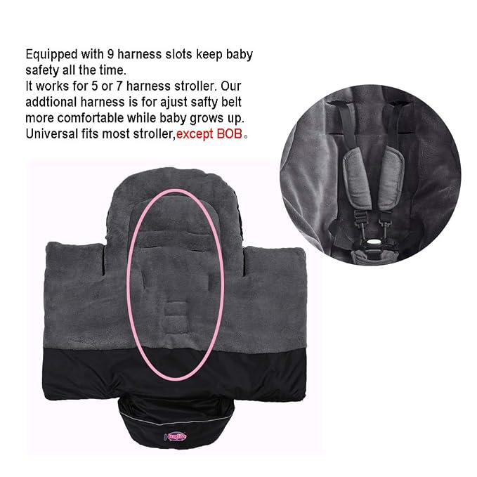 Anti-Kick Stroller Blanket, Toddler Stroller Universal Footmuff Cosy Toes Buggy - Image 5