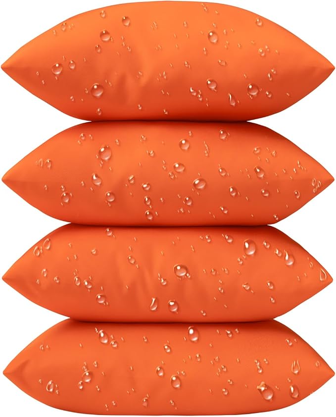 Phantoscope Pack of 4 Premium Dual Usage Outdoor Pillow Inserts, Waterproof by Phantoscope