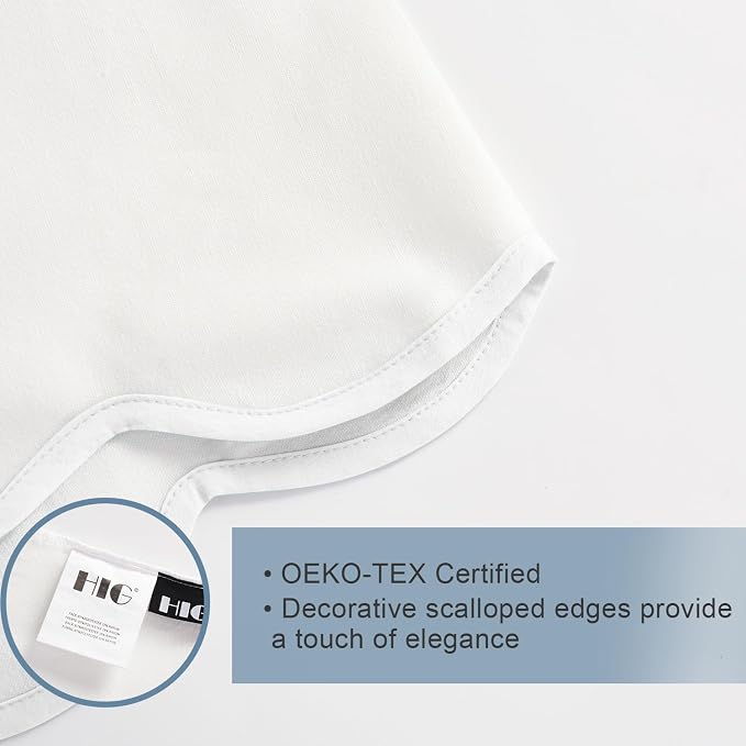 HIG Off-White Chic Twin XL Bed Skirt - Image 6