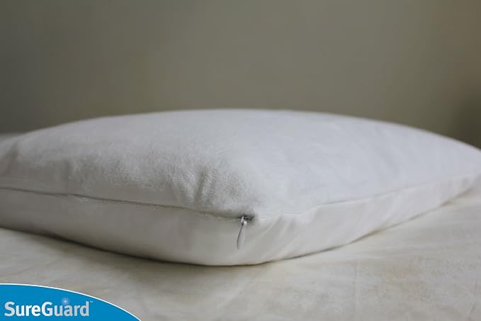 Set of 2 Queen Size SureGuard Pillow Protectors - Image 2