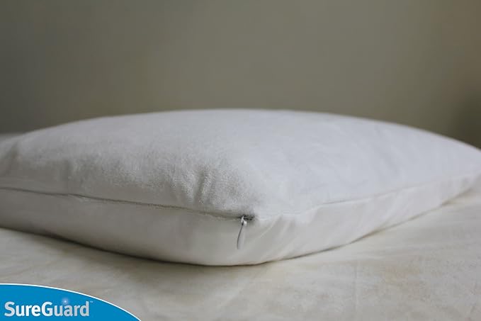 Set of 2 Travel Size SureGuard Pillow Protectors - Image 2