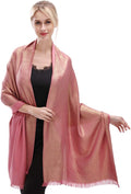 LMVERNA Women's Sparkling Metallic Soft Pashmina Shawls and Wraps Scarf in by LMVERNA