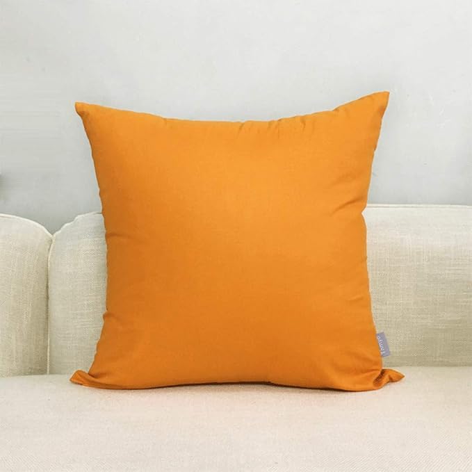Thmyo 4-Pack 100% Cotton Comfortable Solid Decorative Throw Pillow Cases Square - Image 5