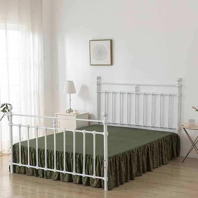 Bed Skirt Queen Size Ruffled Bed Skirt - Image 3