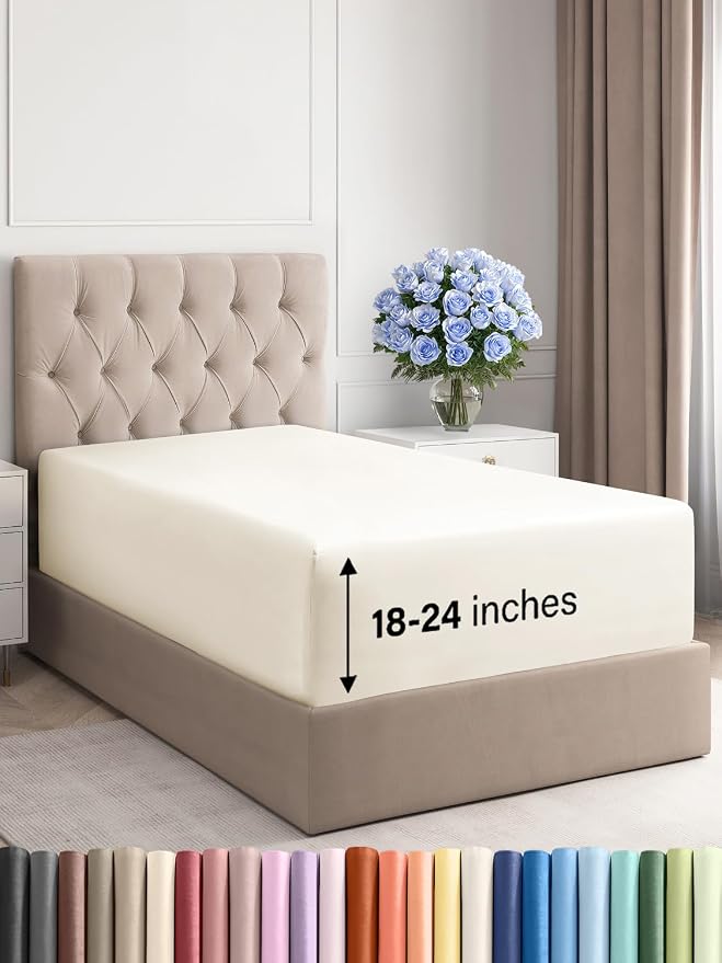 Extra Deep Twin XL Fitted Sheet by CGKUnlimited