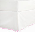 HIG Off-White Chic Twin XL Bed Skirt by HIG