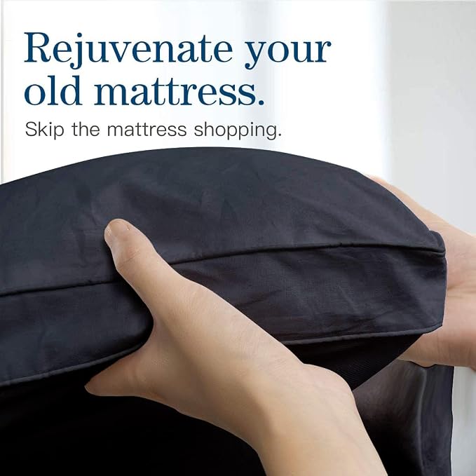 COONP Twin XL Mattress Topper, Extra Thick Pillowtop, Cooling Plush Mattress - Image 4