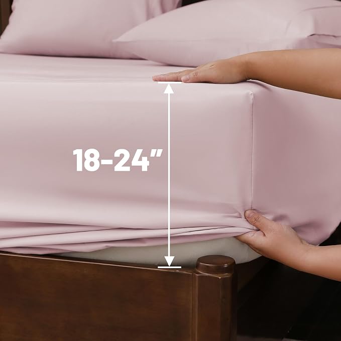 Extra Deep Pocket King Sheets 18-24 Inch 100% Egyptian Cotton 1000 Thread Count - Image 5