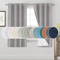 PrinceDeco Blackout Curtains for Bedroom 63 Inches Long 2 Panels Room Darkening by PrinceDeco