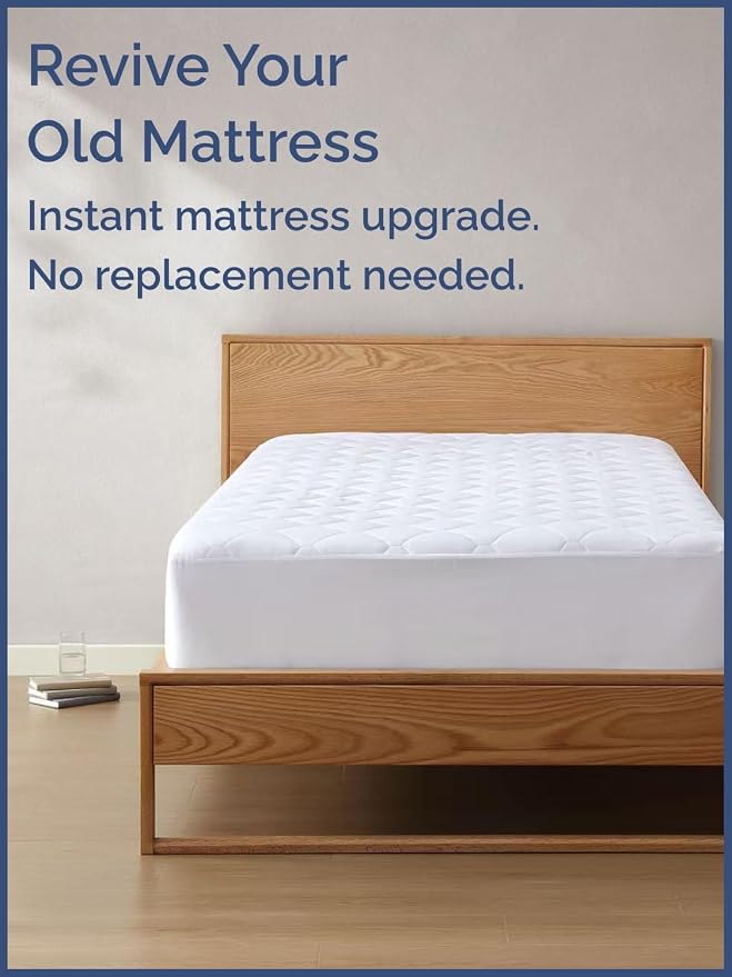 Quilted Fitted Mattress Pad Twin Size - Image 5
