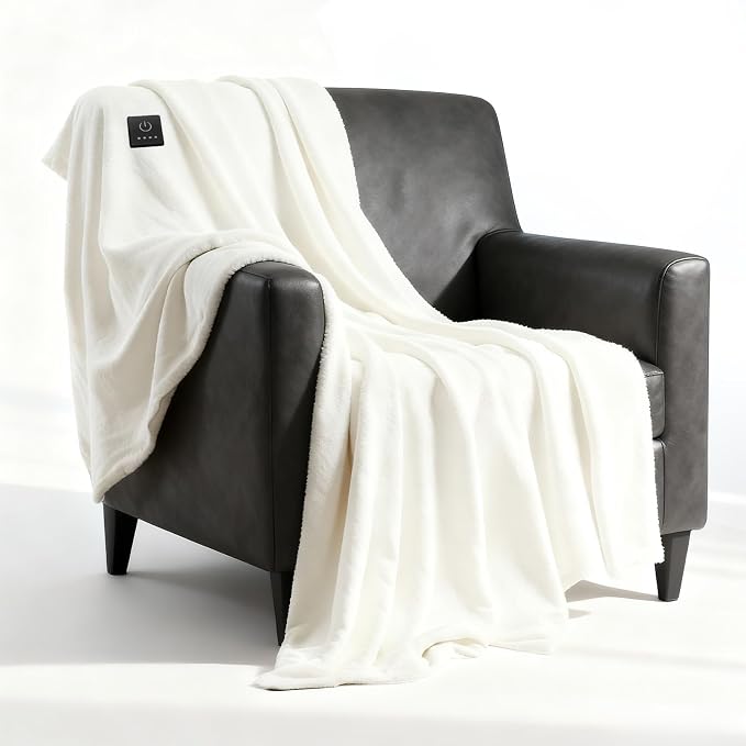 Heated Throw Blanket Electric Blanket by WATOFT