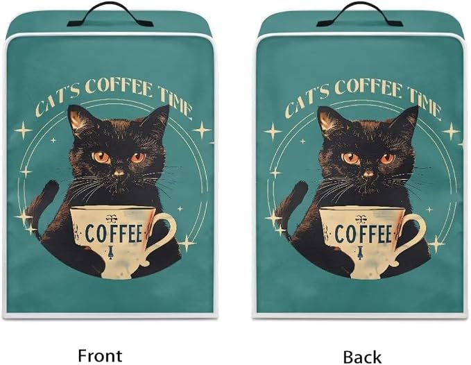 Mumeson Cat Coffee Cup Coffee Maker Cover, Stain & Dust Resistant, Home Kitchen - Image 2