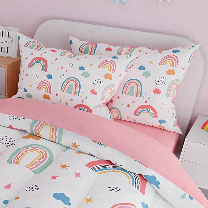 SANDJEST Rainbow Full Bedding Set - Image 5