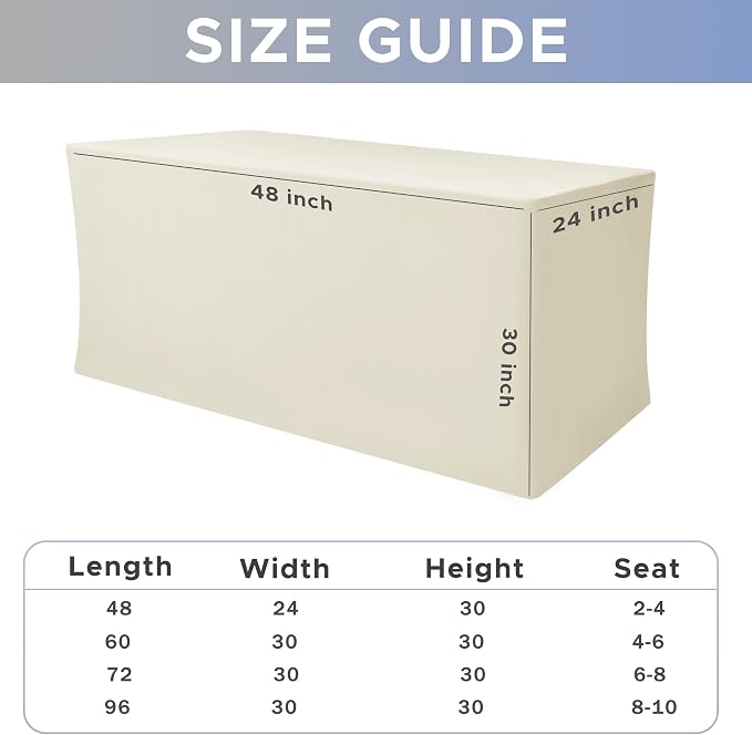 Nasitos Spandex Fitted Table Clothes, 2 Pack - Image 7
