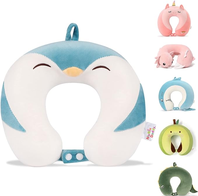 Niuniu Daddy Penguin Kids Travel Pillow by NiuniuDaddy