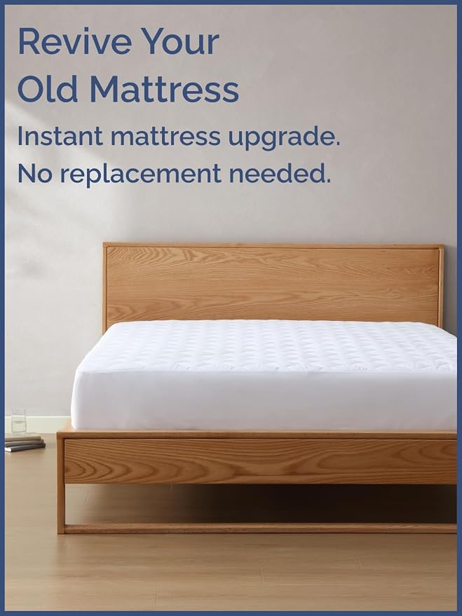 Quilted Fitted Mattress Pad Cal King Size - Image 5