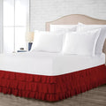 Multi-Ruffle Bed Skirt, Soft Multi Elastic Dust Ruffles by Unknown