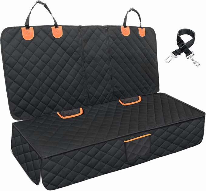 Dog Car Seat Cover for Back Seat Bench Cover, Compatible for Armrest 100% by EasyHaWei