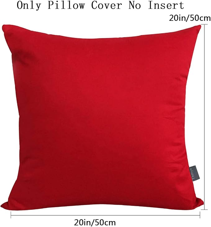Thmyo 4-Pack 100% Cotton Comfortable Solid Decorative Throw Pillow Case Square - Image 8