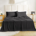 Full Sheet Set - Hotel Luxury 4 Piece Breathable Cooling Full Size Sheet Sets by COZYSMILE