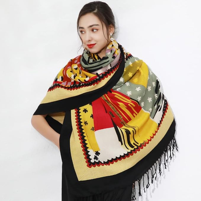 DANA XU 100% Merino Wool Pashmina Shawl - Image 8
