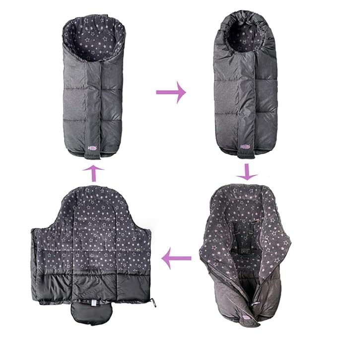 funlife Waterproof Winter Stroller Sleeping Sack, Width Adjustable Stroller - Image 7