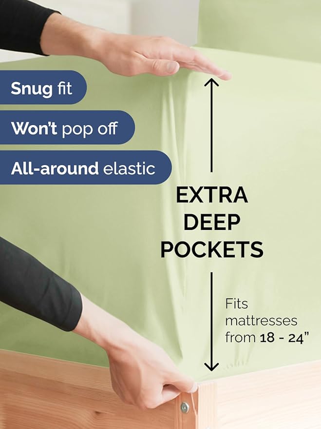 Extra Deep Cal King Fitted Sheet - Image 2