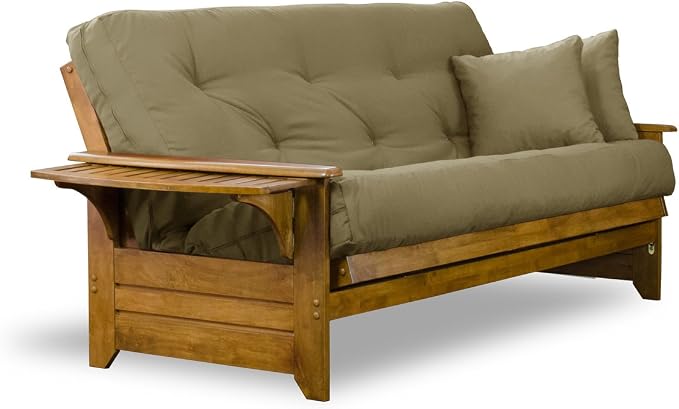 Nirvana Futons Brentwood Tray Arm Futon Sofabed Set - Image 3