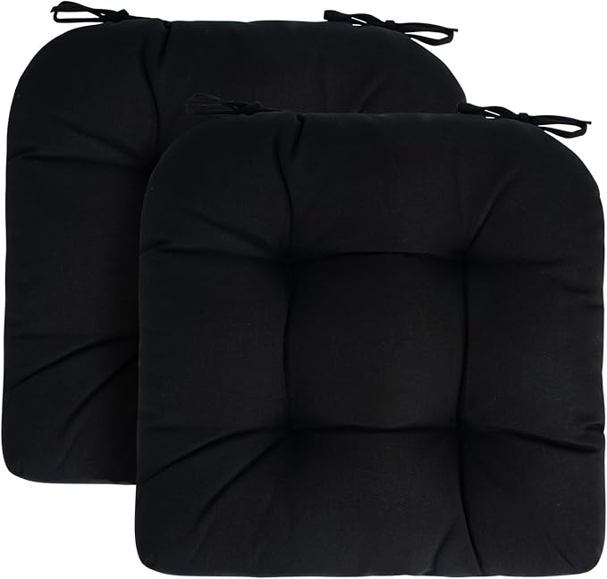 Outdoor Chair Cushions 19 x19 Inch, Water Resistant Tufted Seat Cushions 19" - Image 2