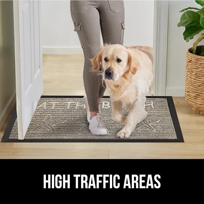 GORILLA GRIP 100% Waterproof All-Season WeatherMax Doormat US Designed Natural - Image 6
