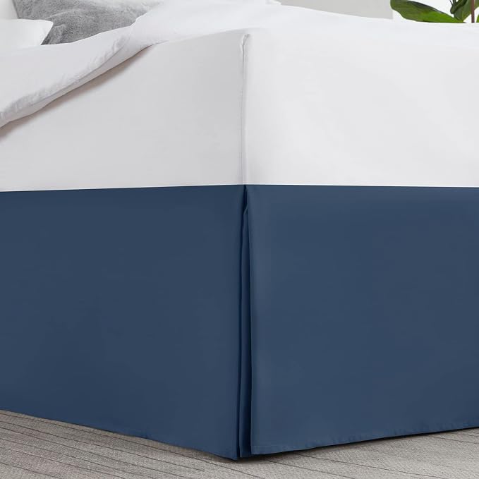 Nestl Navy Blue Full Bed Skirt - Image 2