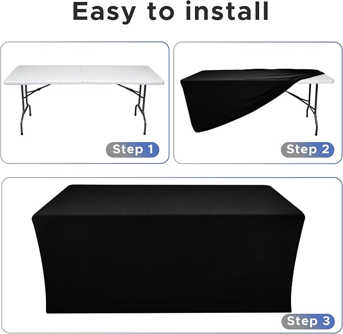 Nasitos Spandex Fitted Table Clothes, 6 Pack - Image 4