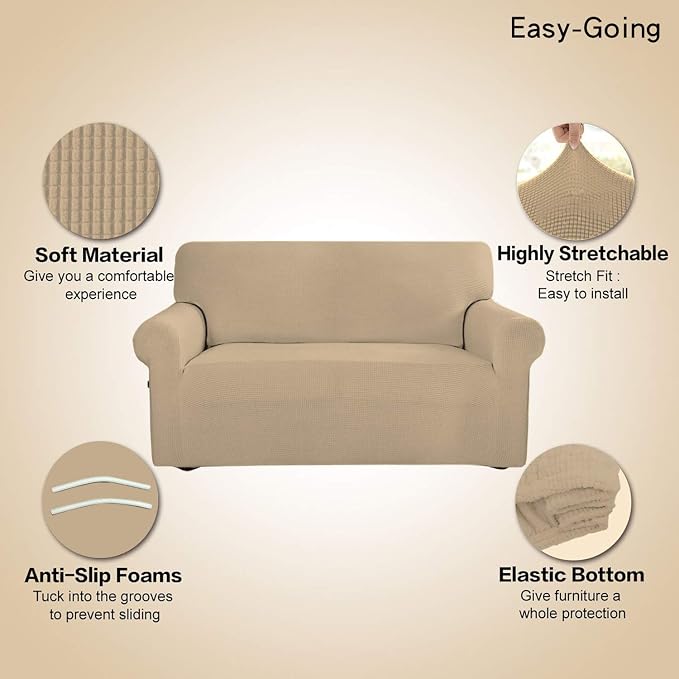 Easy-Going Stretch Sofa Slipcover 1-Piece Sofa Cover Furniture Protector Couch - Image 4